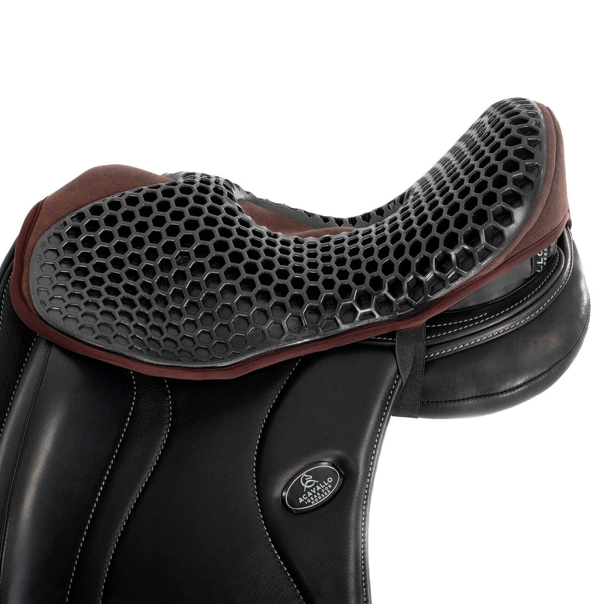 Acavallo Ortho-Pubis seat saver dressage Hexagonal gel-out Dri-lex 20mm
