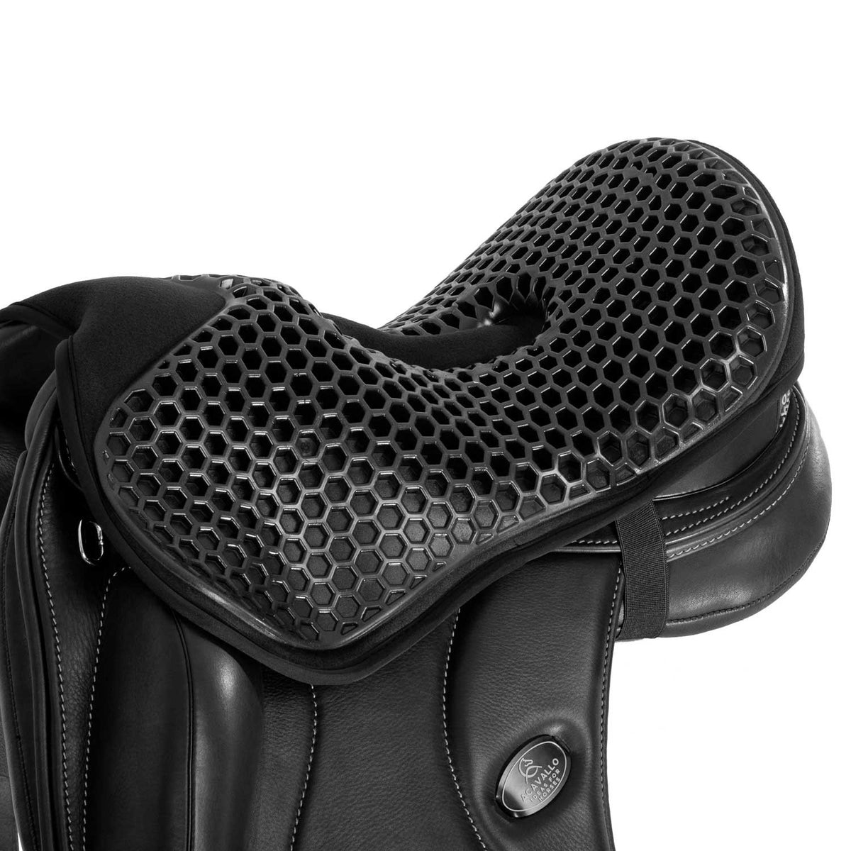 Acavallo Ortho-Pubis seat saver dressage Hexagonal gel-out Dri-lex 20mm