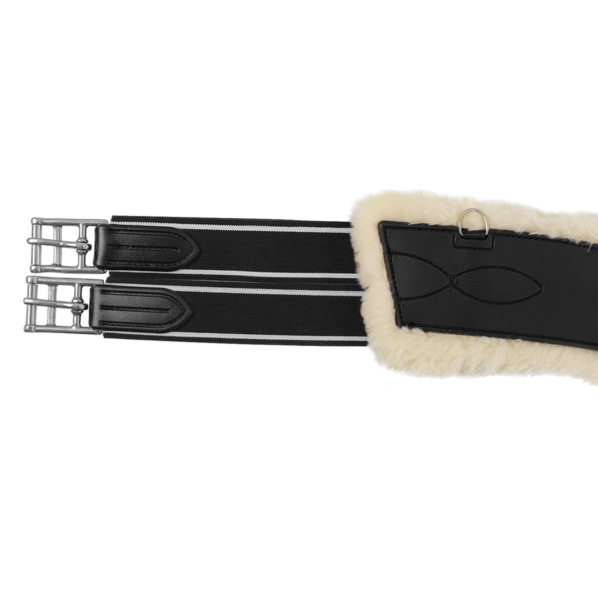 Acavallo Jumping stud guard girth Classic gel PVC detachable faux sheepskin