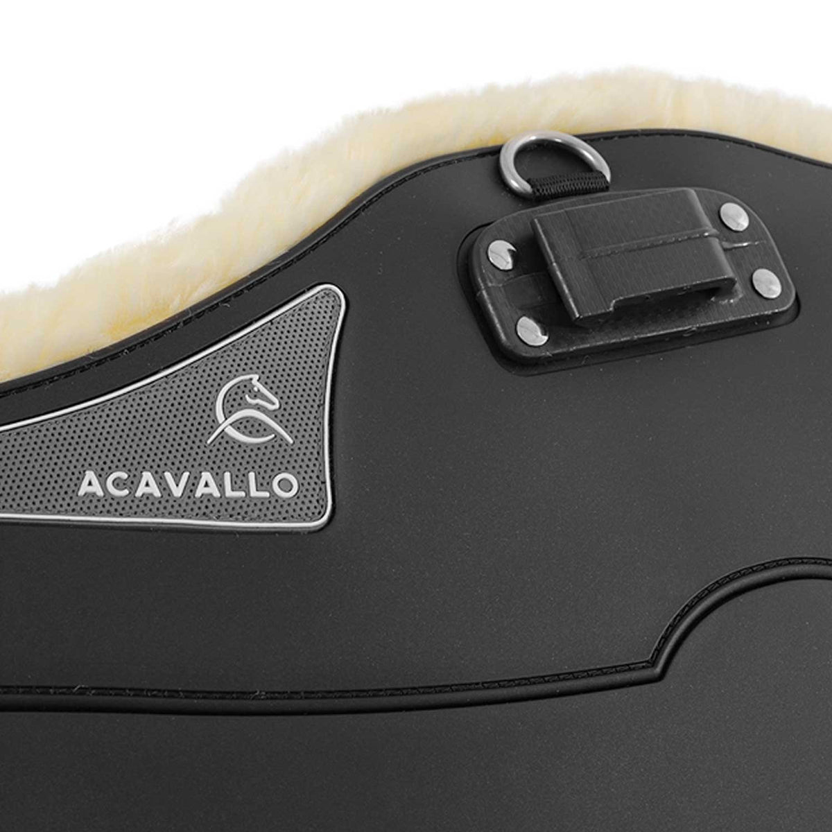 Acavallo Jumping stud guard girth Classic gel PVC detachable faux sheepskin