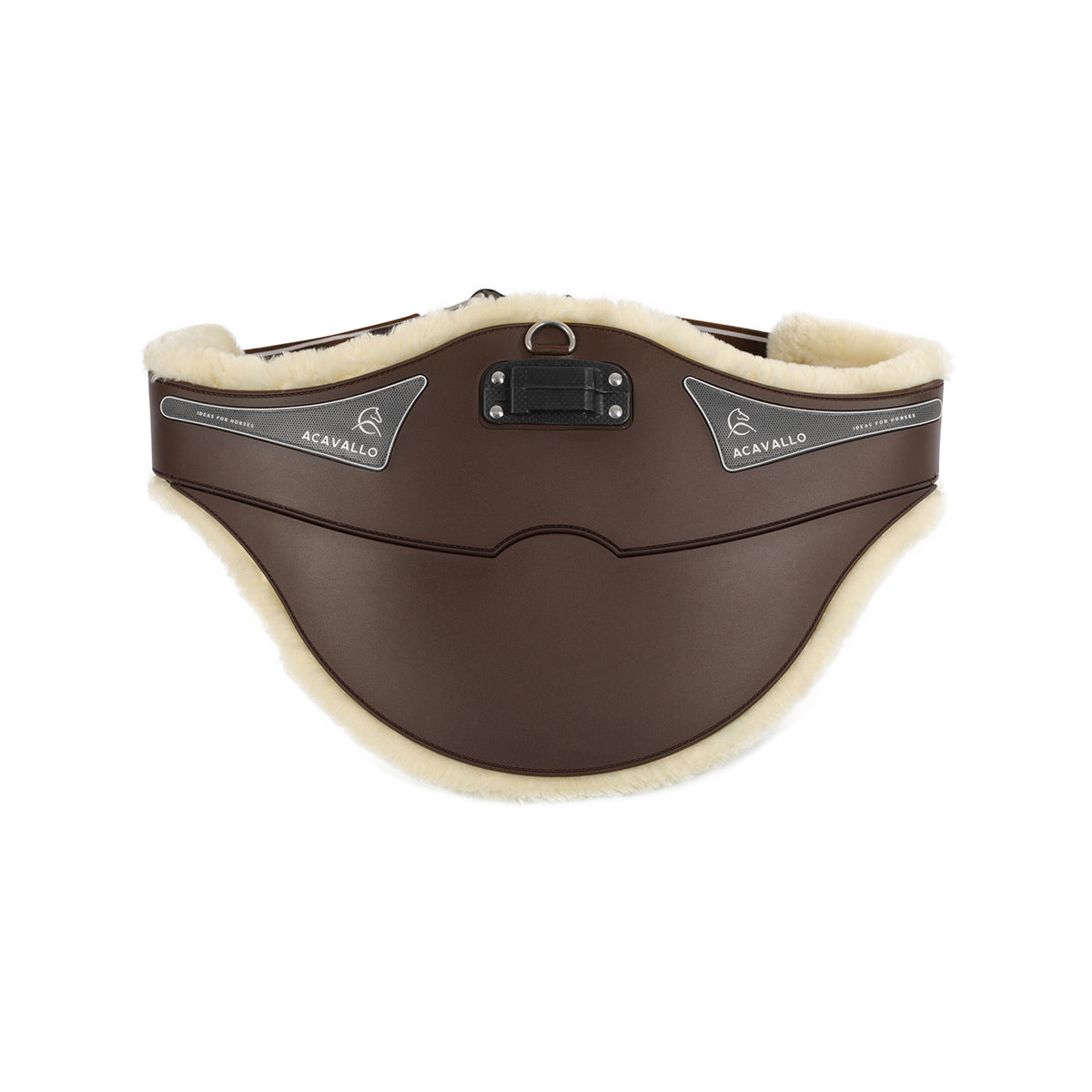 Acavallo Jumping stud guard girth Classic gel PVC detachable faux sheepskin