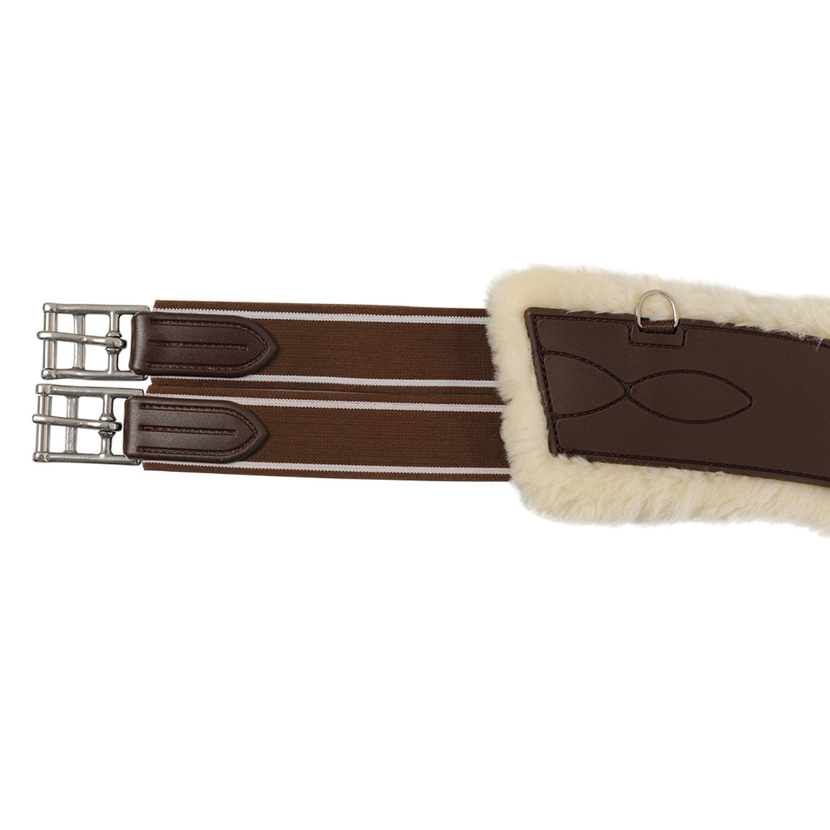 Acavallo Jumping stud guard girth Classic gel PVC detachable faux sheepskin