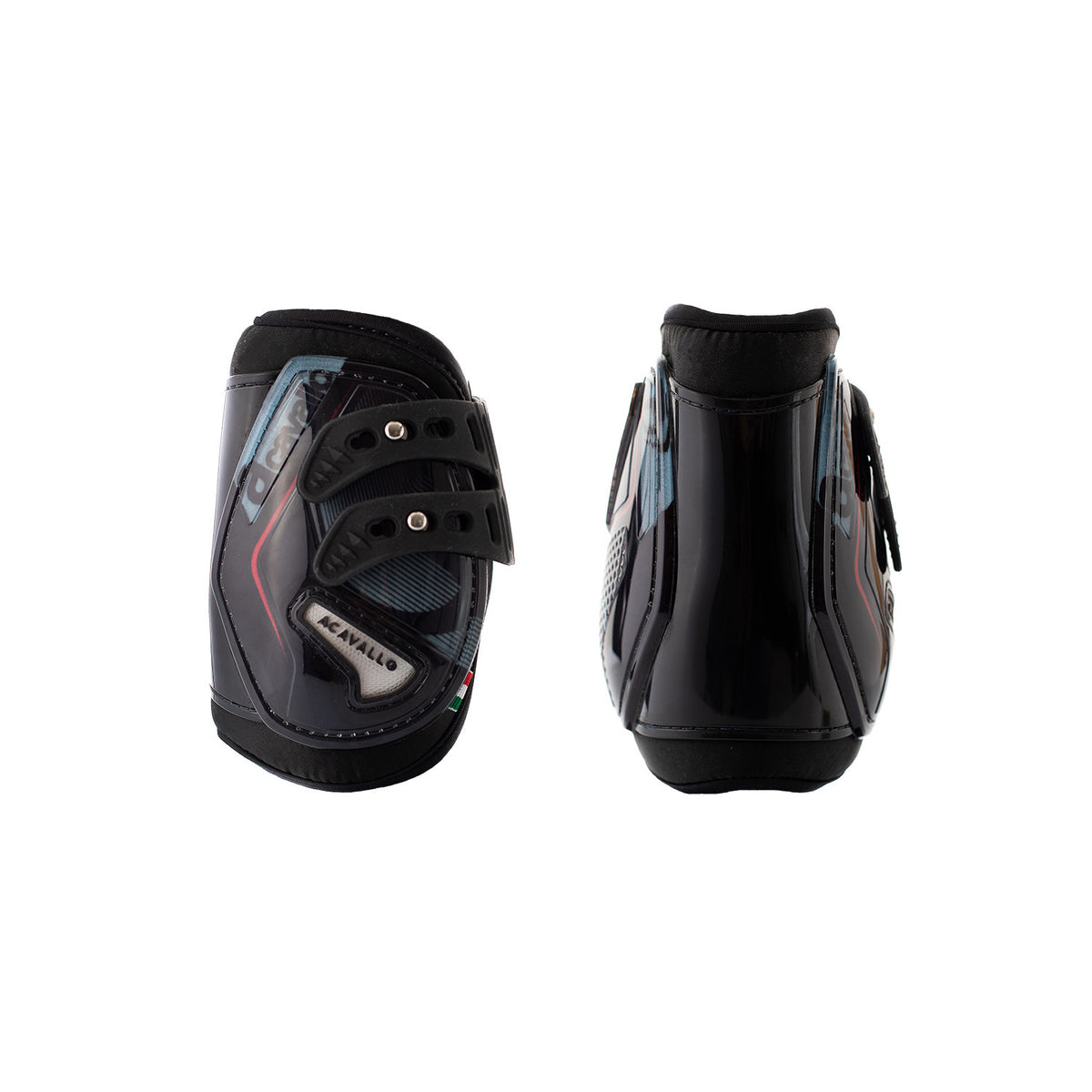 Acavallo Opera fetlock boots elastic and button fastening