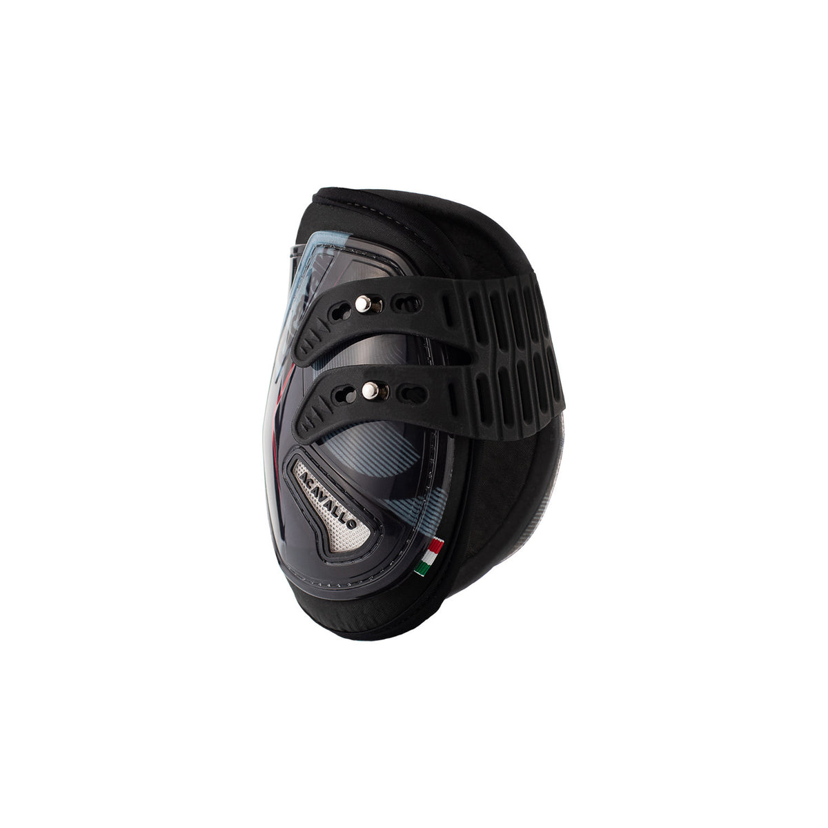 Acavallo Opera fetlock boots elastic and button fastening