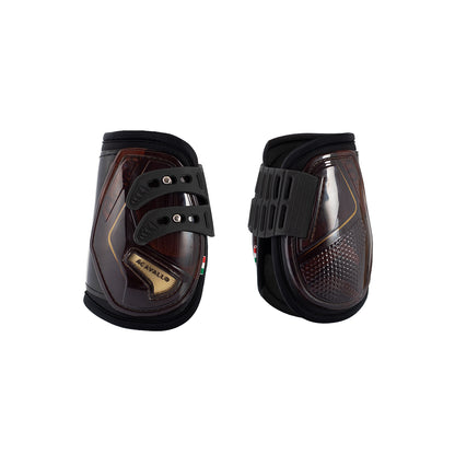 Acavallo Opera fetlock boots elastic and button fastening