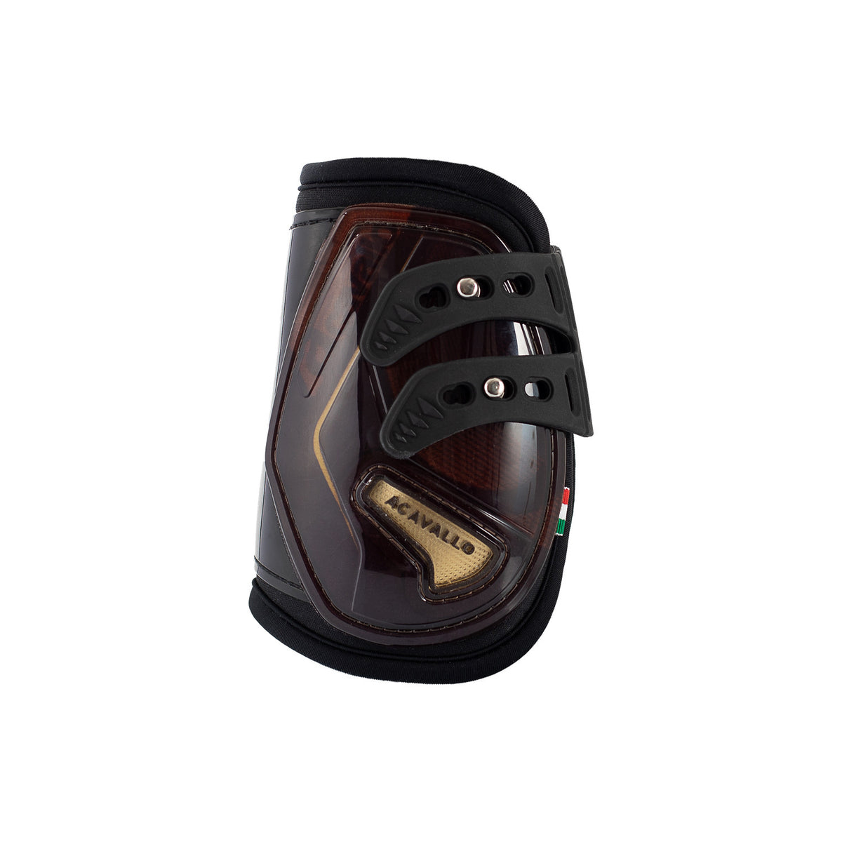 Acavallo Opera fetlock boots elastic and button fastening
