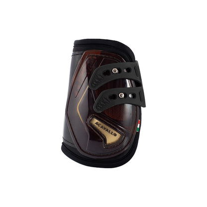 Acavallo Opera fetlock boots elastic and button fastening
