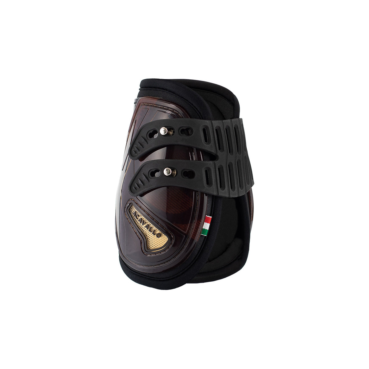 Acavallo Opera fetlock boots elastic and button fastening