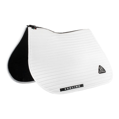 Acavallo Sublime striped jumping saddle pad in technical fabric