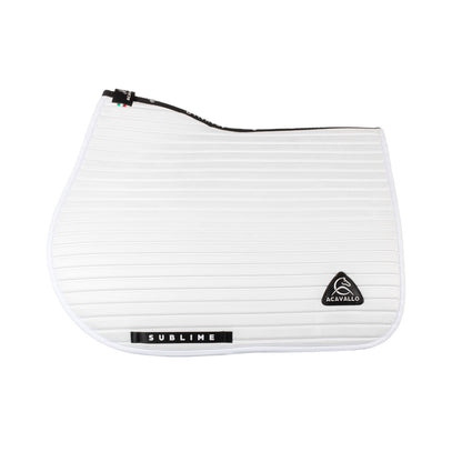 Acavallo Sublime striped jumping saddle pad in technical fabric