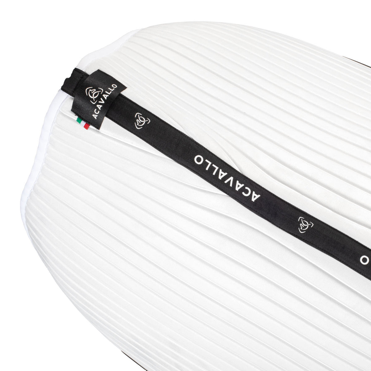 Acavallo Sublime striped jumping saddle pad in technical fabric