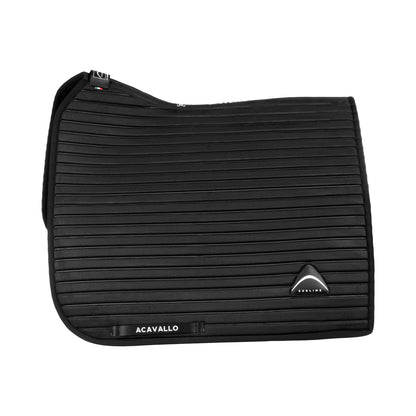 Acavallo Sublime striped dressage saddle pad in technical fabric