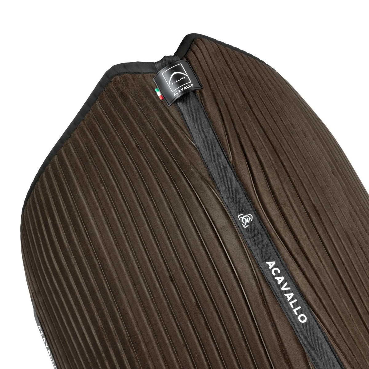 Acavallo Sublime striped dressage saddle pad in technical fabric