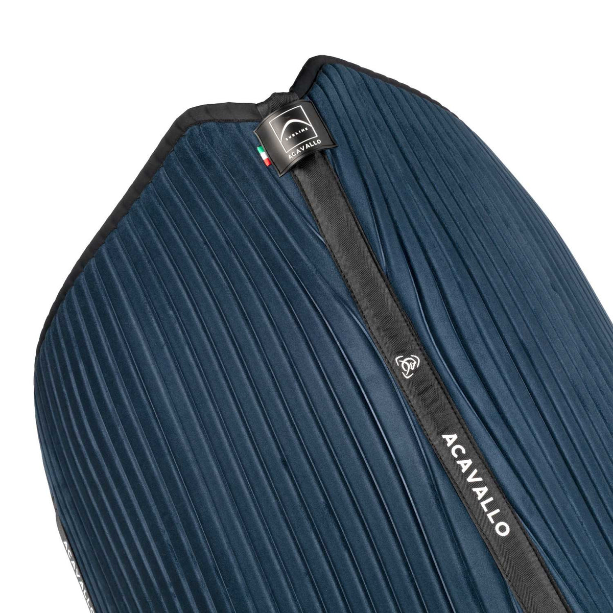 Acavallo Sublime striped dressage saddle pad in technical fabric