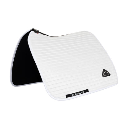 Acavallo Sublime striped dressage saddle pad in technical fabric