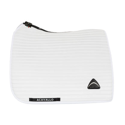 Acavallo Sublime striped dressage saddle pad in technical fabric