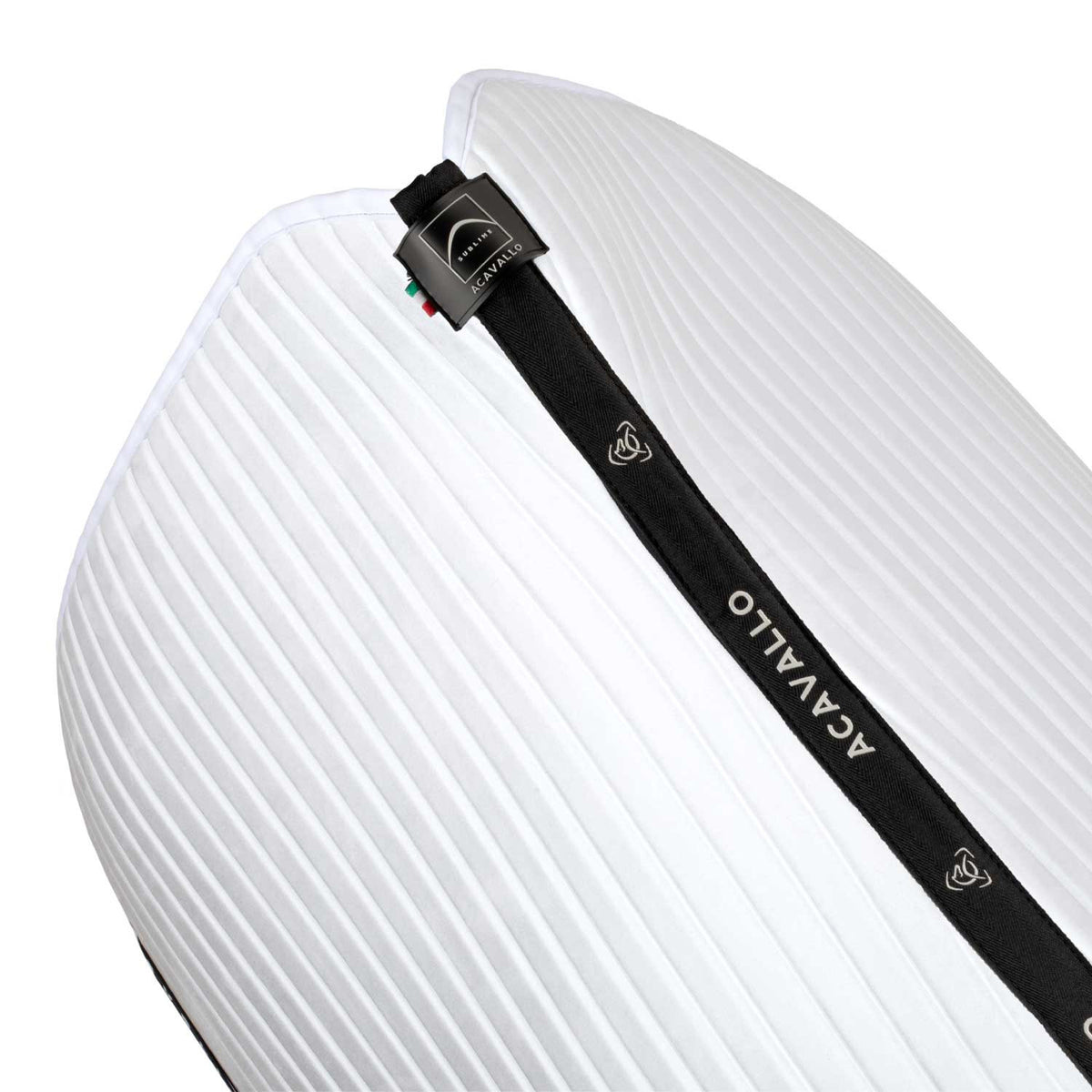 Acavallo Sublime striped dressage saddle pad in technical fabric