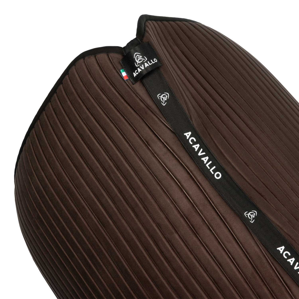 Acavallo Sublime striped dressage saddle pad in suede