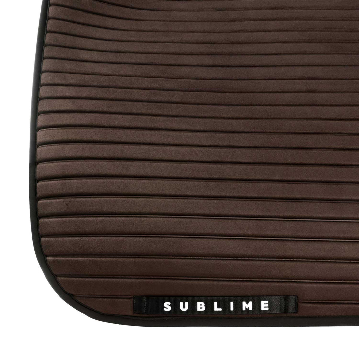 Acavallo Sublime striped dressage saddle pad in suede
