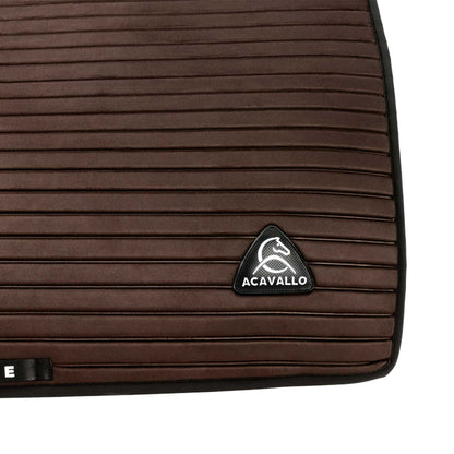 Acavallo Sublime striped dressage saddle pad in suede