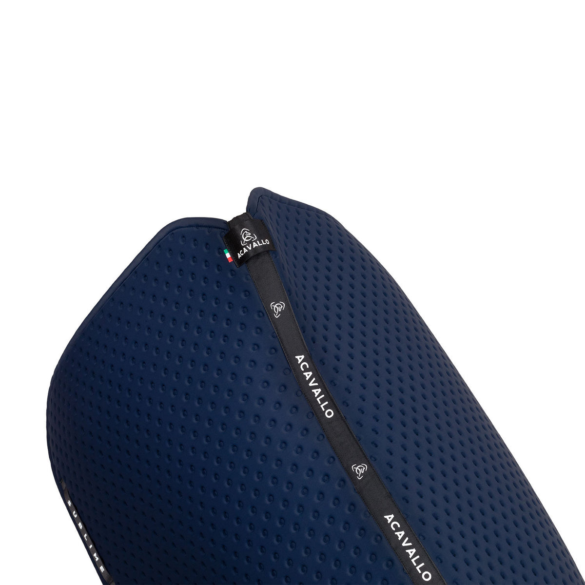 Acavallo Sublime striped dressage saddle pad in suede