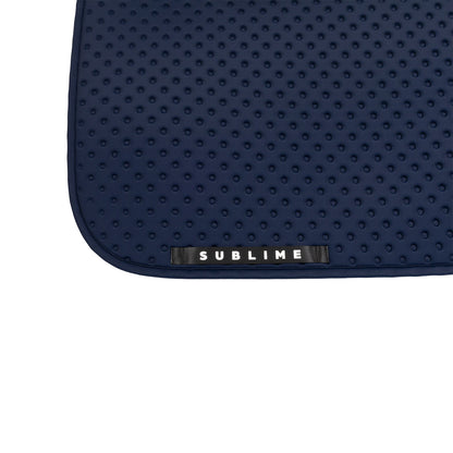 Acavallo Sublime striped dressage saddle pad in suede
