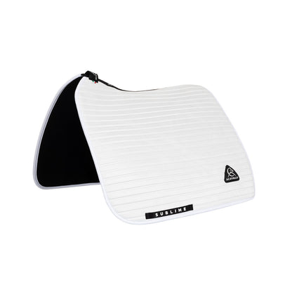 Acavallo Sublime striped dressage saddle pad in suede