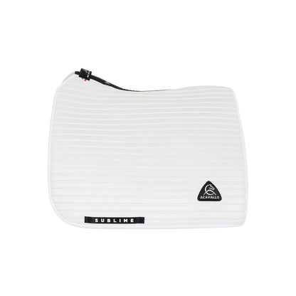 Acavallo Sublime striped dressage saddle pad in suede