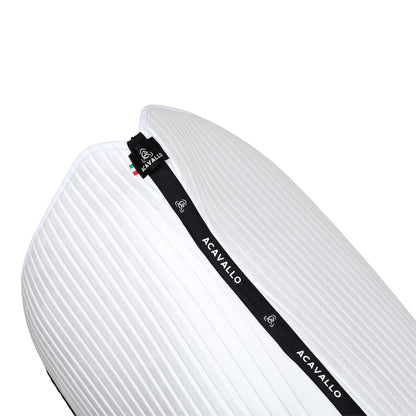 Acavallo Sublime striped dressage saddle pad in suede