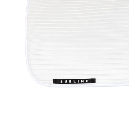 Acavallo Sublime striped dressage saddle pad in suede