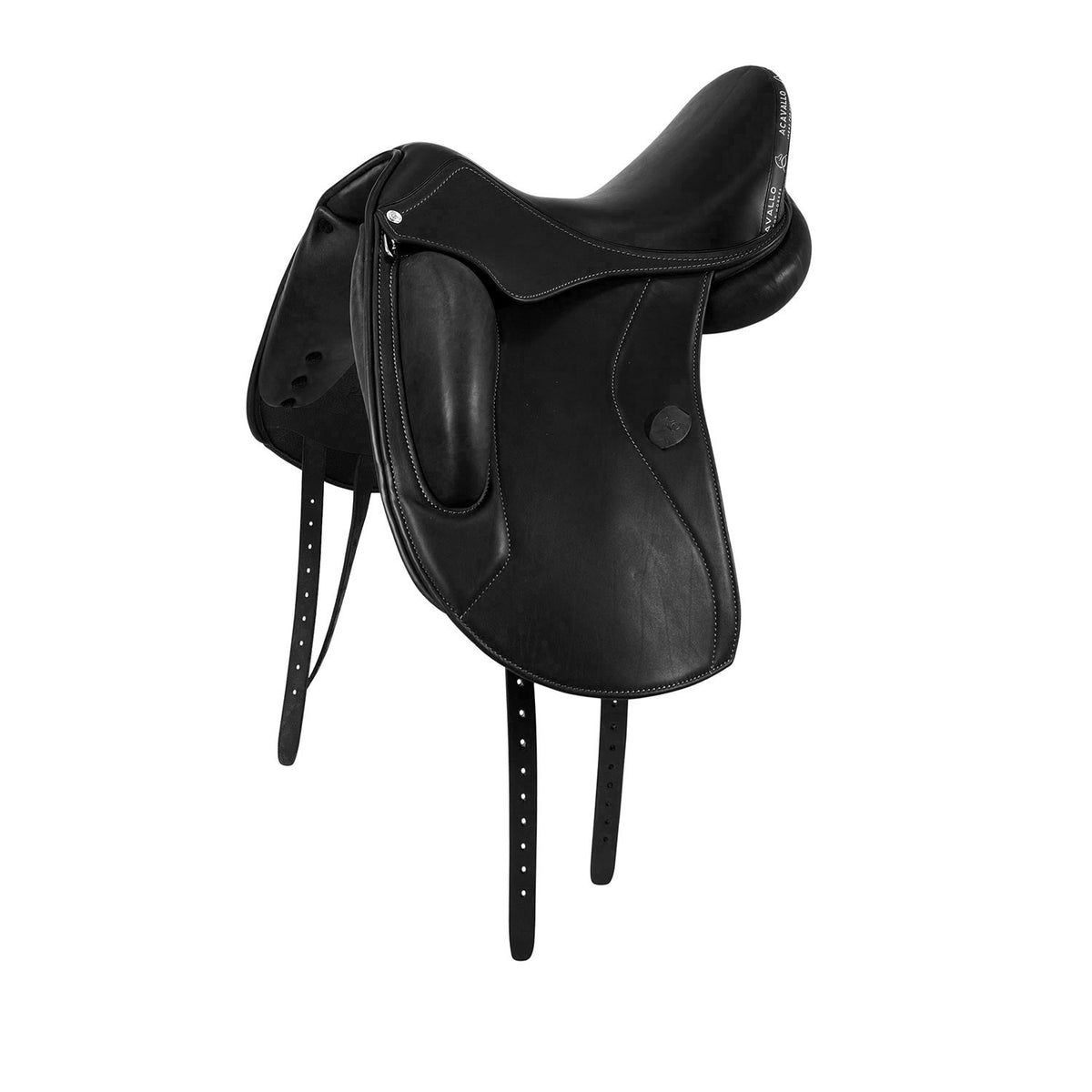 Acavallo Perugino dressage saddle short knee blocks