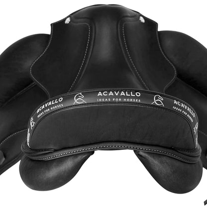 Acavallo Perugino dressage saddle short knee blocks