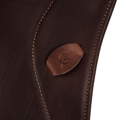 Acavallo Perugino dressage saddle short knee blocks