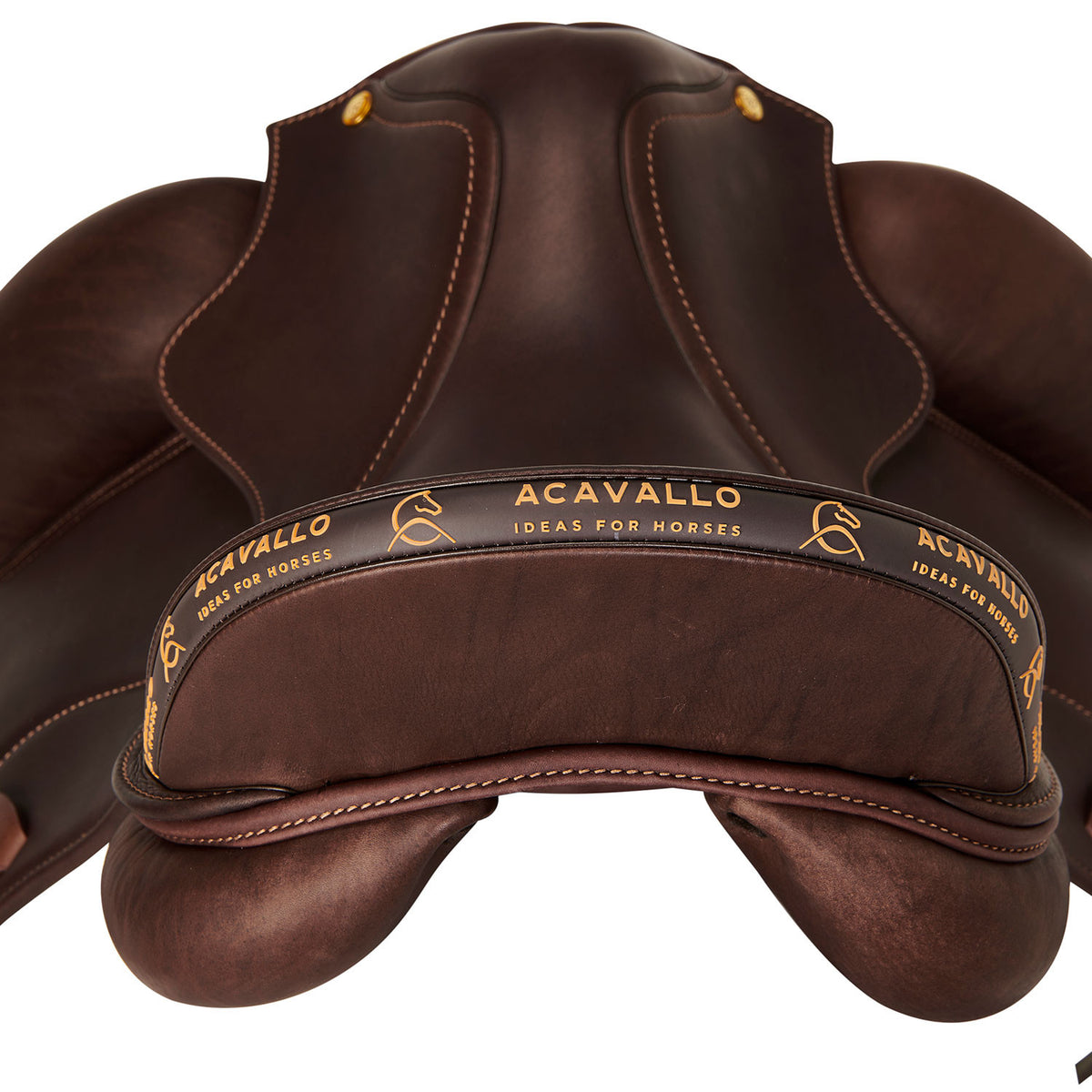 Acavallo Perugino dressage saddle short knee blocks