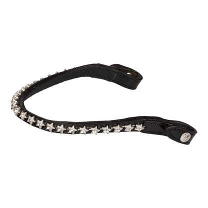 Acavallo Browband calfskin & starry crystals