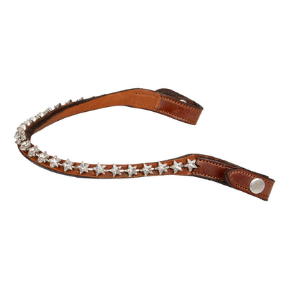 Acavallo Browband calfskin & starry crystals
