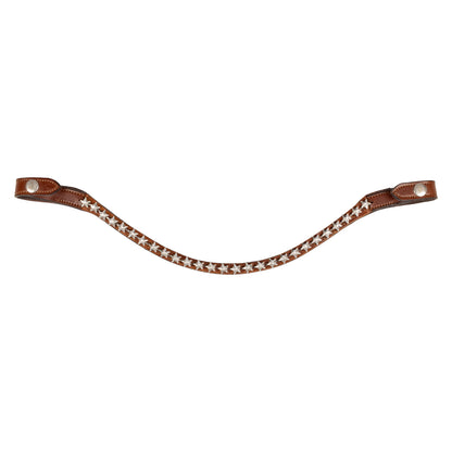 Acavallo Browband calfskin & starry crystals