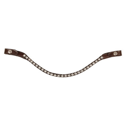 Acavallo Browband calfskin & starry crystals