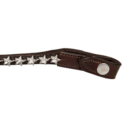 Acavallo Browband calfskin & starry crystals