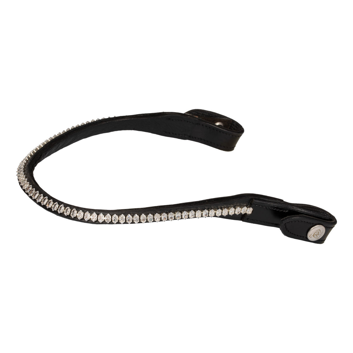 Acavallo Browband calfskin & oval crystals