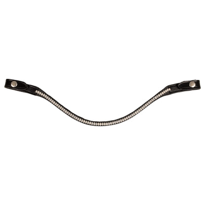 Acavallo Browband calfskin & oval crystals