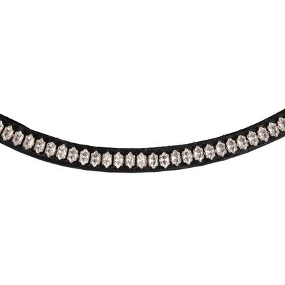 Acavallo Browband calfskin & oval crystals