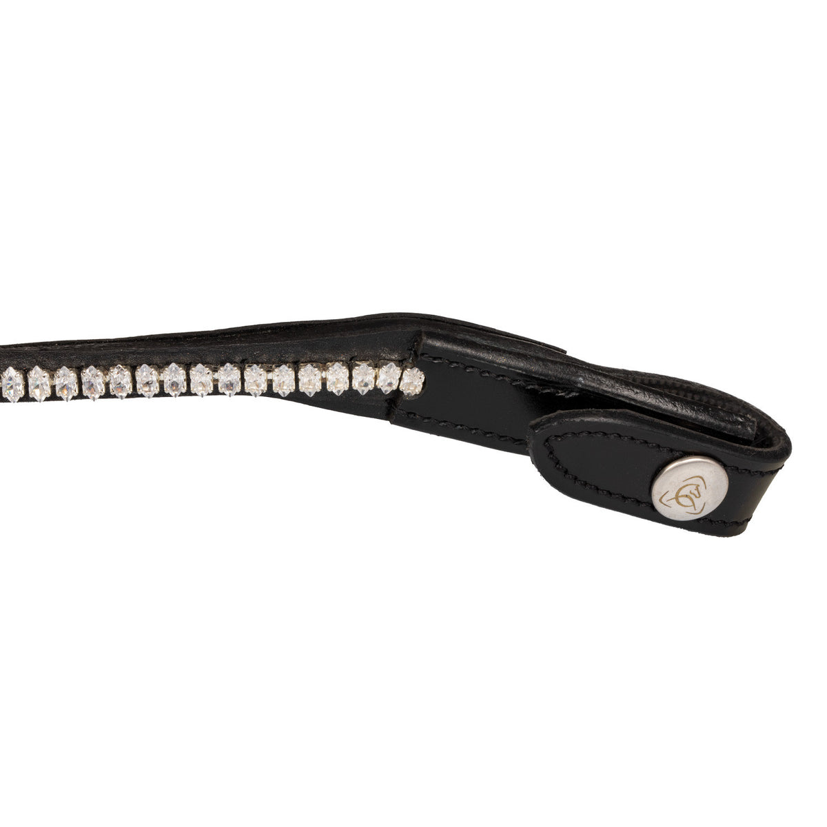 Acavallo Browband calfskin & oval crystals