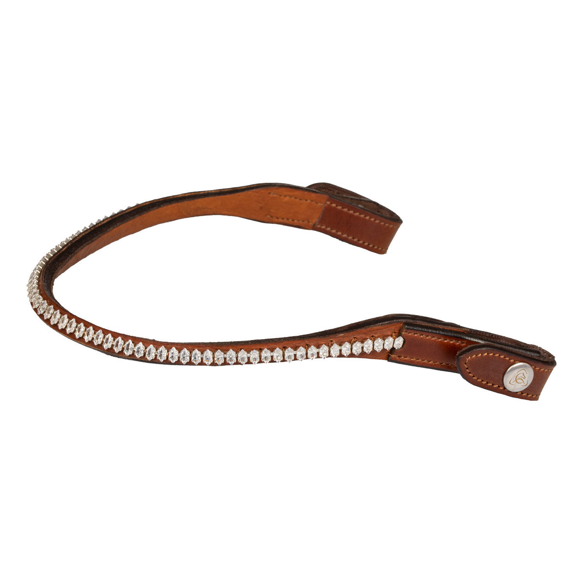 Acavallo Browband calfskin & oval crystals