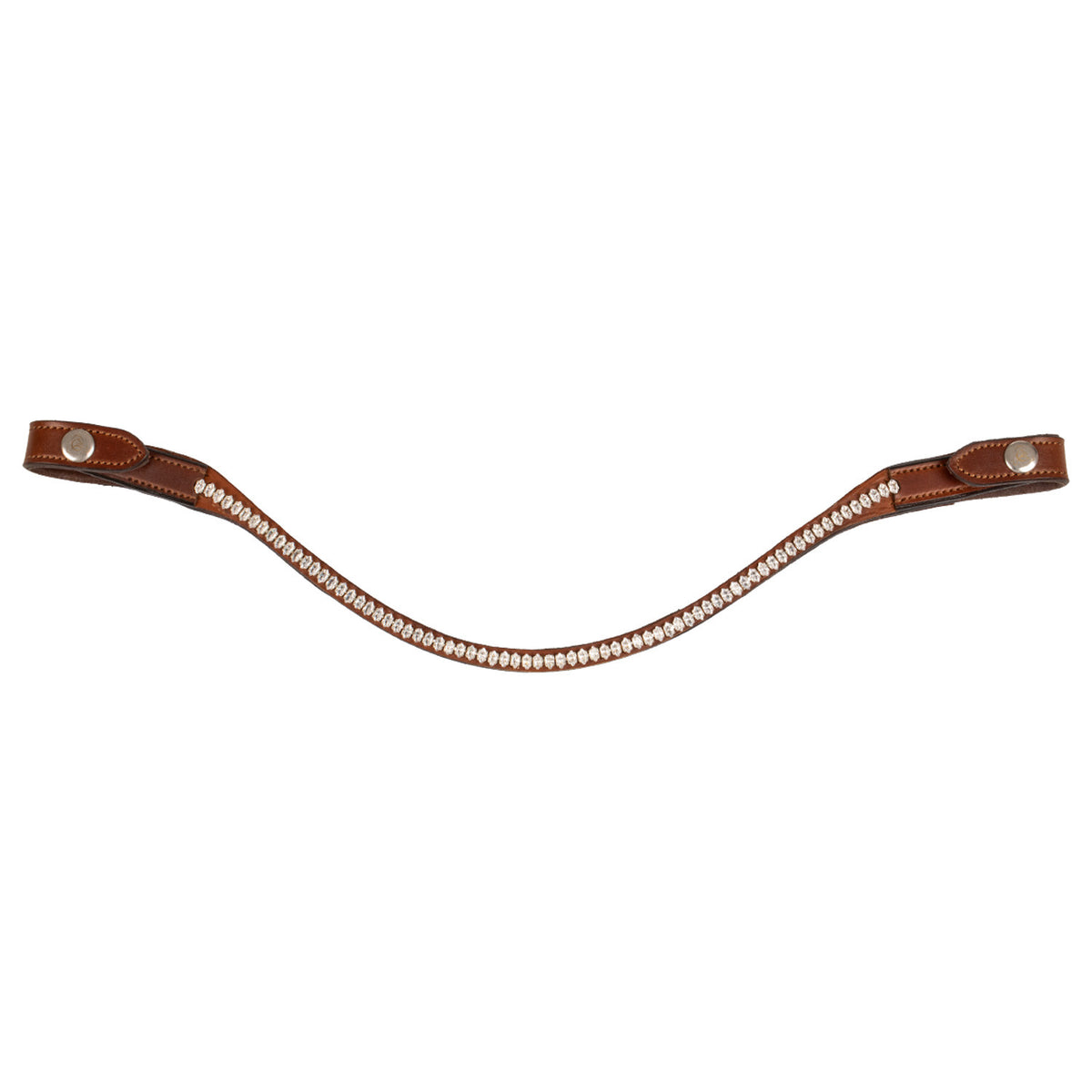 Acavallo Browband calfskin & oval crystals