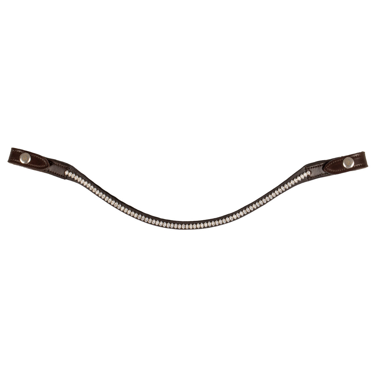 Acavallo Browband calfskin & oval crystals