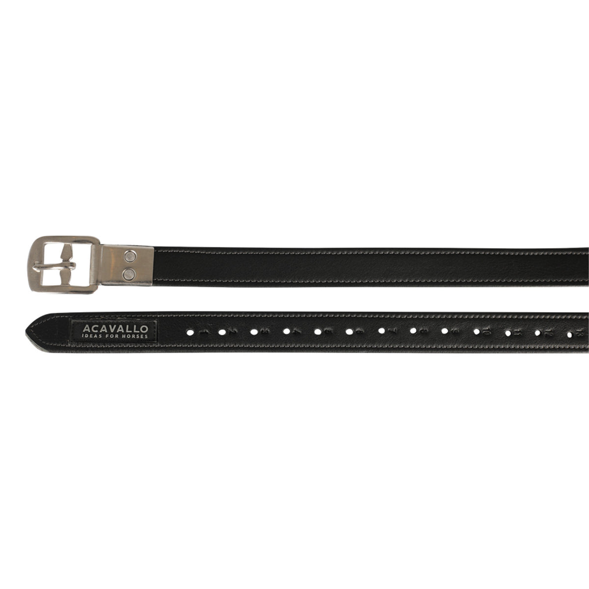 Acavallo Calfskin stirrup leathers encased buckle