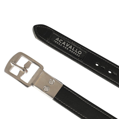 Acavallo Calfskin stirrup leathers encased buckle