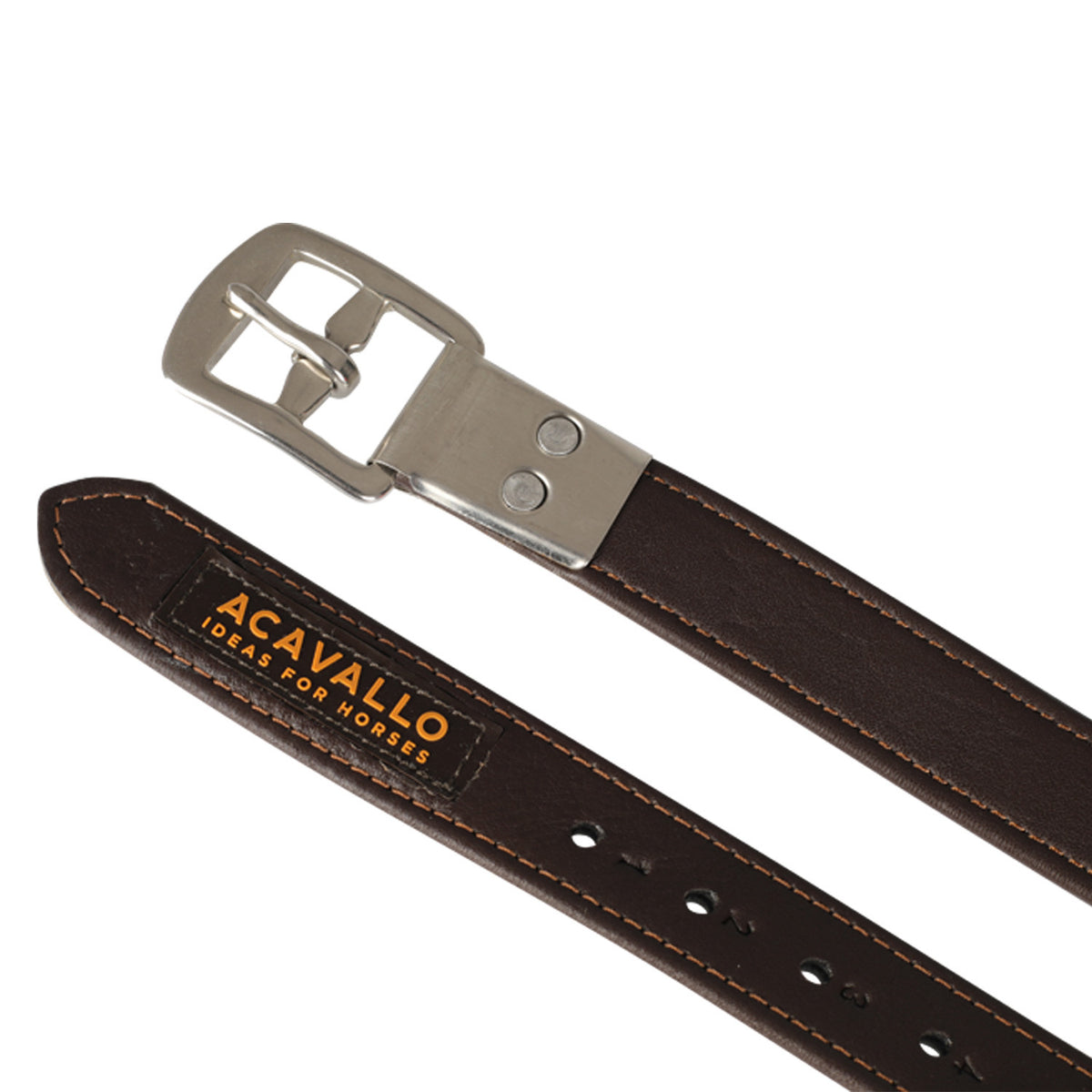 Acavallo Calfskin stirrup leathers encased buckle
