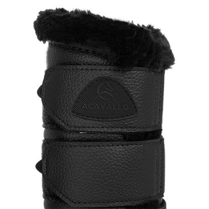 Acavallo Hind brushing boots faux leather & faux sheepskin